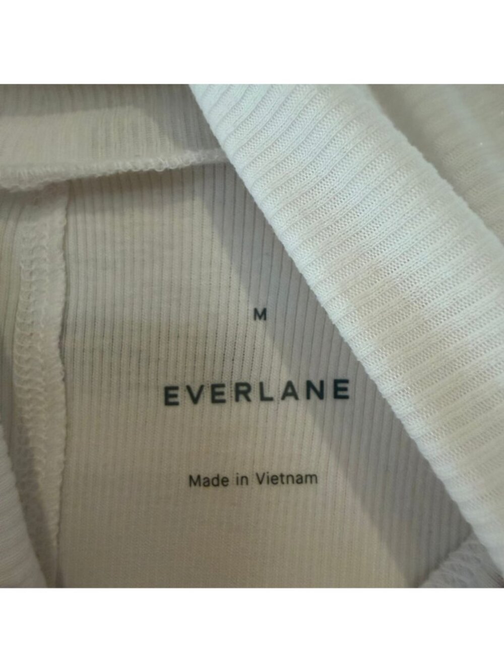 Everlane The Luxe Rib Turtleneck Women's Size Medium in White New With Tags! - Picture 3 of 6